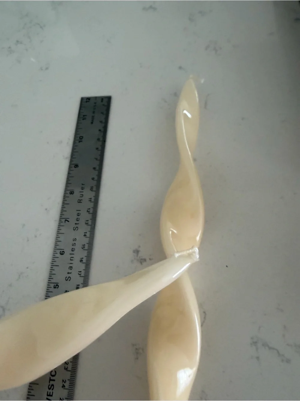 2 NEW Twisty Stick Candles